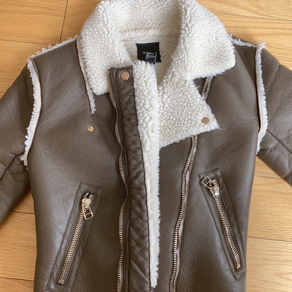 Faux shearling motor jacket - Picture 2 of 5